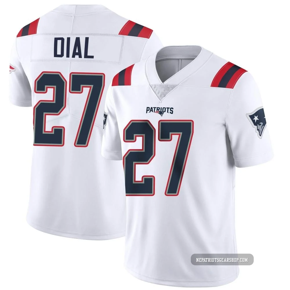 Marcellas Dial Jr. ＃27 New England Patriots Limited Vapor Untouchable Jersey - Men's White