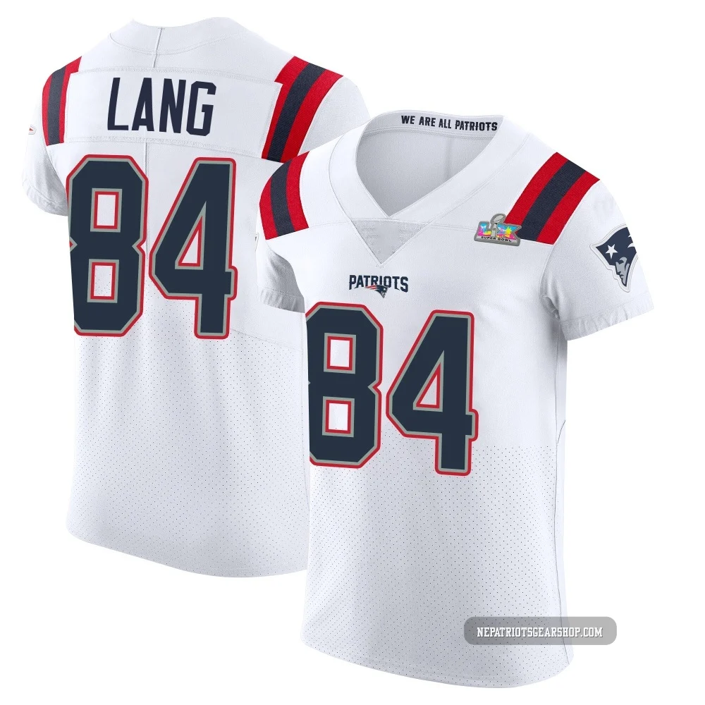 Marshall Lang ＃84 New England Patriots Elite Vapor Untouchable Super Bowl LX Patch Jersey - Men's White