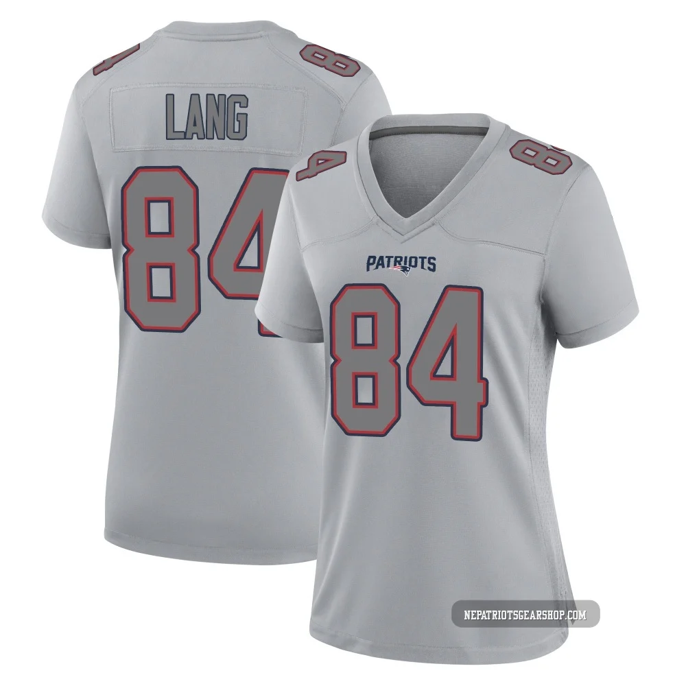 Marshall Lang ＃84 New England Patriots Game Silver Atmosphere Fashion Jersey - Women's
