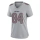 Marshall Lang ＃84 New England Patriots Game Silver Atmosphere Fashion Jersey - Women's