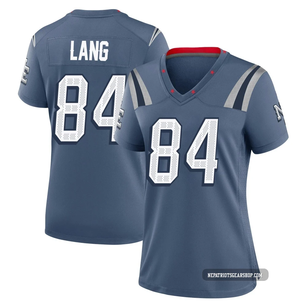 Marshall Lang ＃84 New England Patriots Game Storm 2025 Rivalries Collection Jersey - Women's Blue