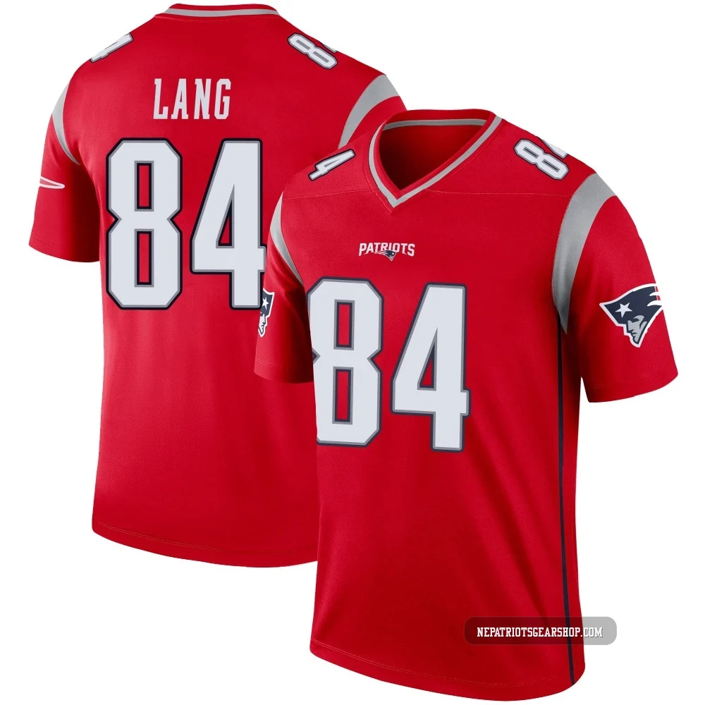 Marshall Lang ＃84 New England Patriots Legend Inverted Jersey - Men's Red