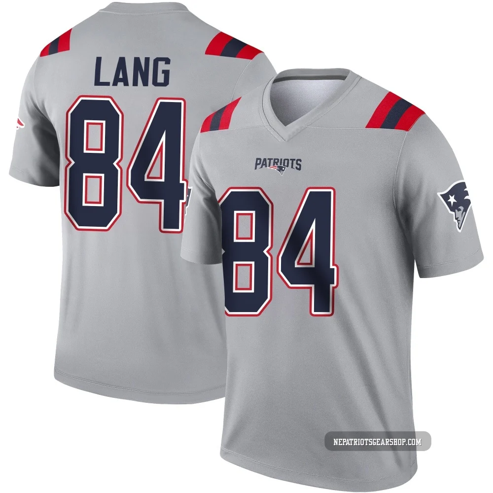 Marshall Lang ＃84 New England Patriots Legend Inverted Jersey - Youth Gray