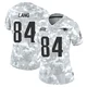 Marshall Lang ＃84 New England Patriots Limited 2024 Salute to Service Jersey - Women's Arctic Camo