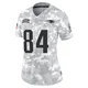 Marshall Lang ＃84 New England Patriots Limited 2024 Salute to Service Jersey - Women's Arctic Camo