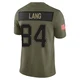 Marshall Lang ＃84 New England Patriots Limited 2025 Salute to Service Jersey - Men's Olive
