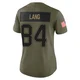 Marshall Lang ＃84 New England Patriots Limited 2025 Salute to Service Jersey - Women's Olive