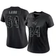 Marshall Lang ＃84 New England Patriots Limited Reflective Jersey - Women's Black