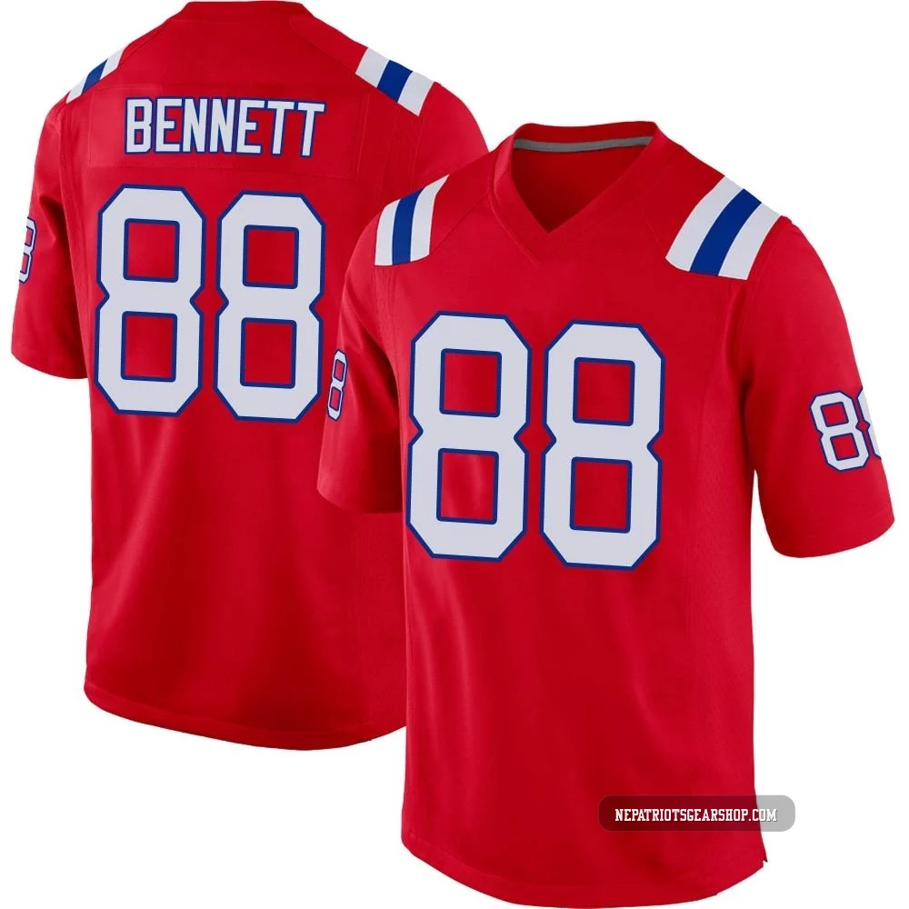 Martellus Bennett ＃88 New England Patriots Game Alternate Jersey - Men's Red