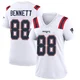 Martellus Bennett ＃88 New England Patriots Game Jersey - Women's White