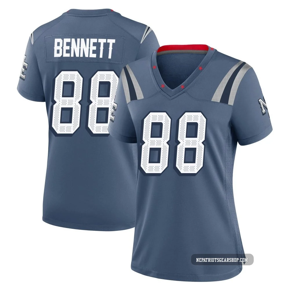 Martellus Bennett ＃88 New England Patriots Game Storm 2025 Rivalries Collection Jersey - Women's Blue