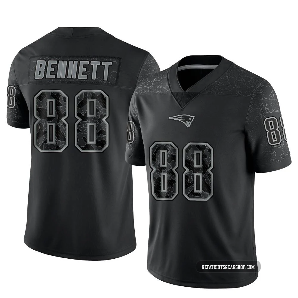 Martellus Bennett ＃88 New England Patriots Limited Reflective Jersey - Men's Black