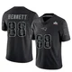 Martellus Bennett ＃88 New England Patriots Limited Reflective Super Bowl LX Patch Jersey - Men's Black