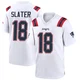 Matthew Slater ＃18 New England Patriots Game Jersey - Men's White