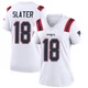 Matthew Slater ＃18 New England Patriots Game Jersey - Women's White