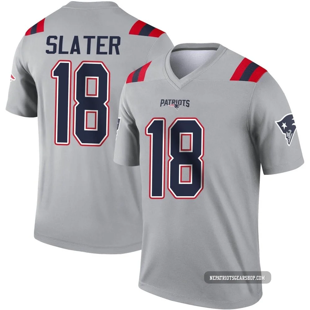 Matthew Slater ＃18 New England Patriots Legend Inverted Jersey - Men's Gray