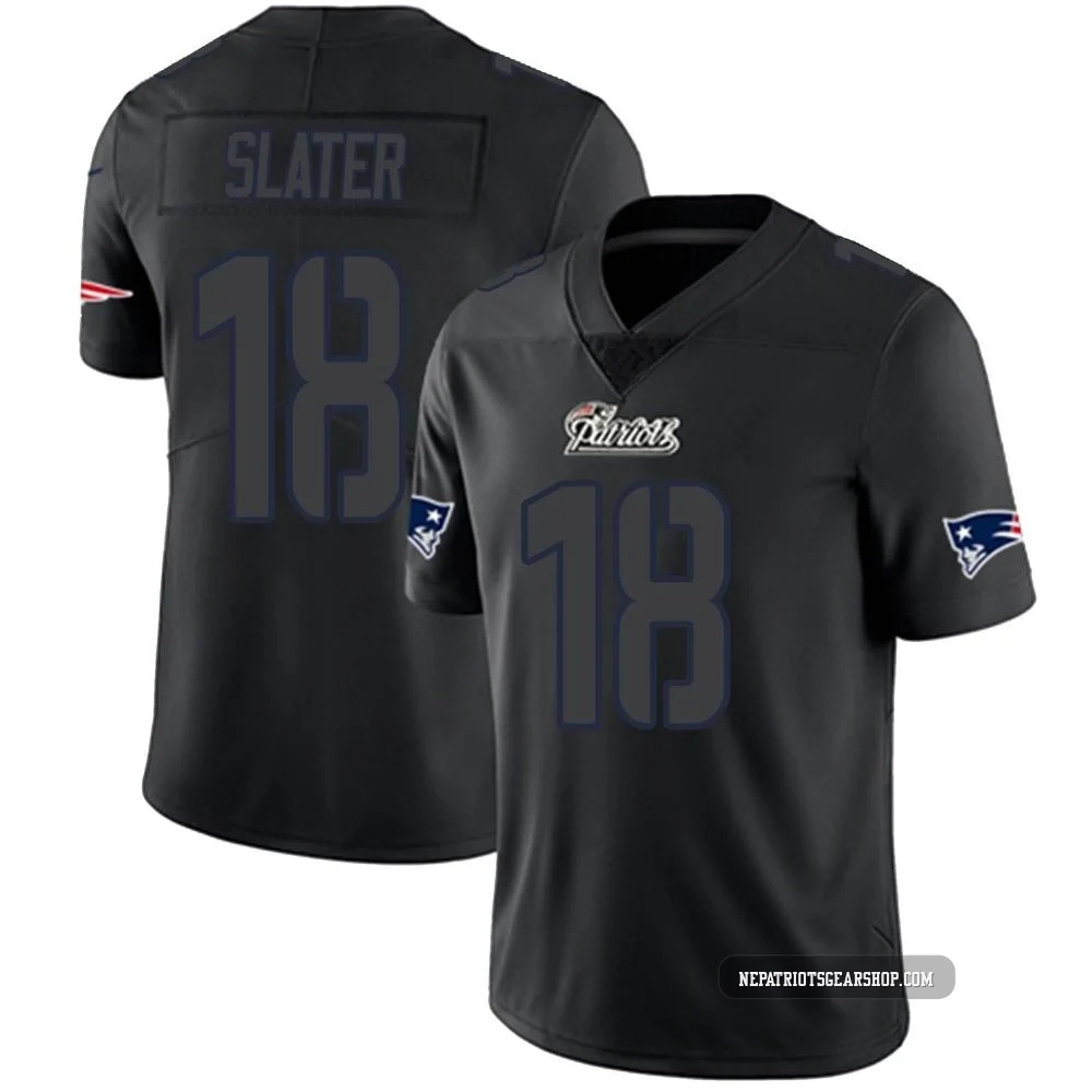 Matthew Slater ＃18 New England Patriots Limited Jersey - Youth Black Impact