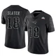 Matthew Slater ＃18 New England Patriots Limited Reflective Super Bowl LX Patch Jersey - Men's Black