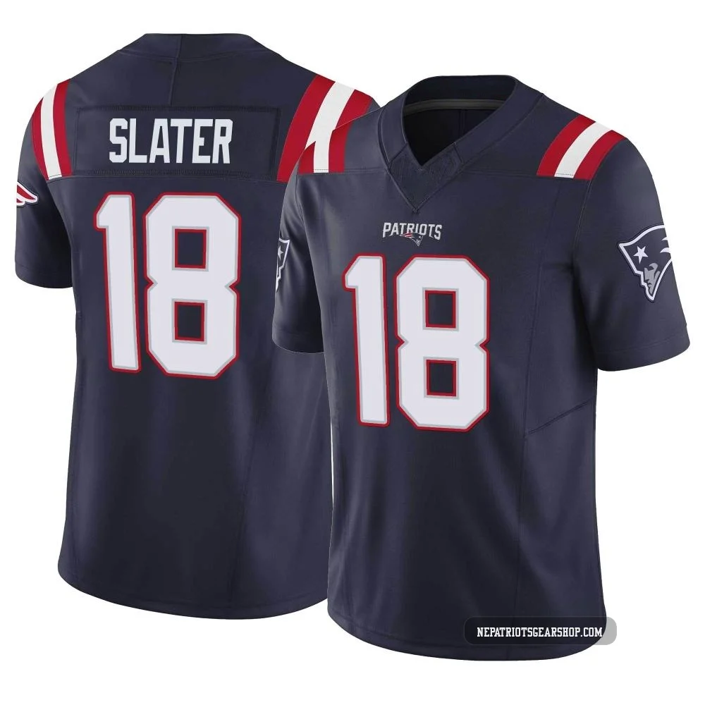 Matthew Slater ＃18 New England Patriots Limited Vapor F.U.S.E. Jersey - Youth Navy