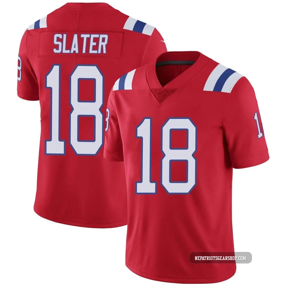 Matthew Slater ＃18 New England Patriots Limited Vapor Untouchable Alternate Jersey - Men's Red