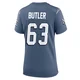 Mehki Butler ＃63 New England Patriots Game Storm 2025 Rivalries Collection Jersey - Women's Blue