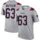 Mehki Butler ＃63 New England Patriots Legend Inverted Jersey - Men's Gray