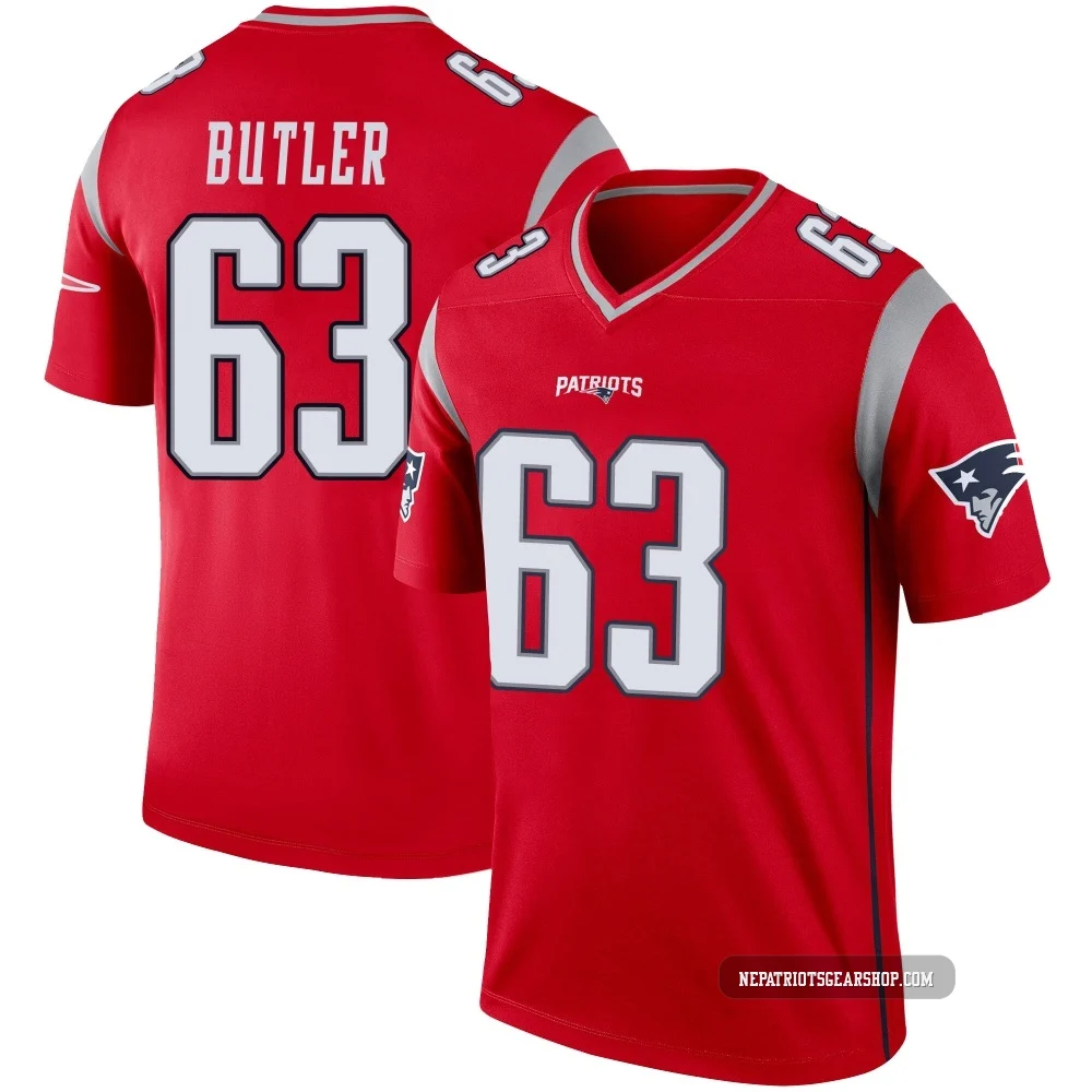 Mehki Butler ＃63 New England Patriots Legend Inverted Jersey - Youth Red