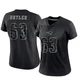 Mehki Butler ＃63 New England Patriots Limited Reflective Jersey - Women's Black