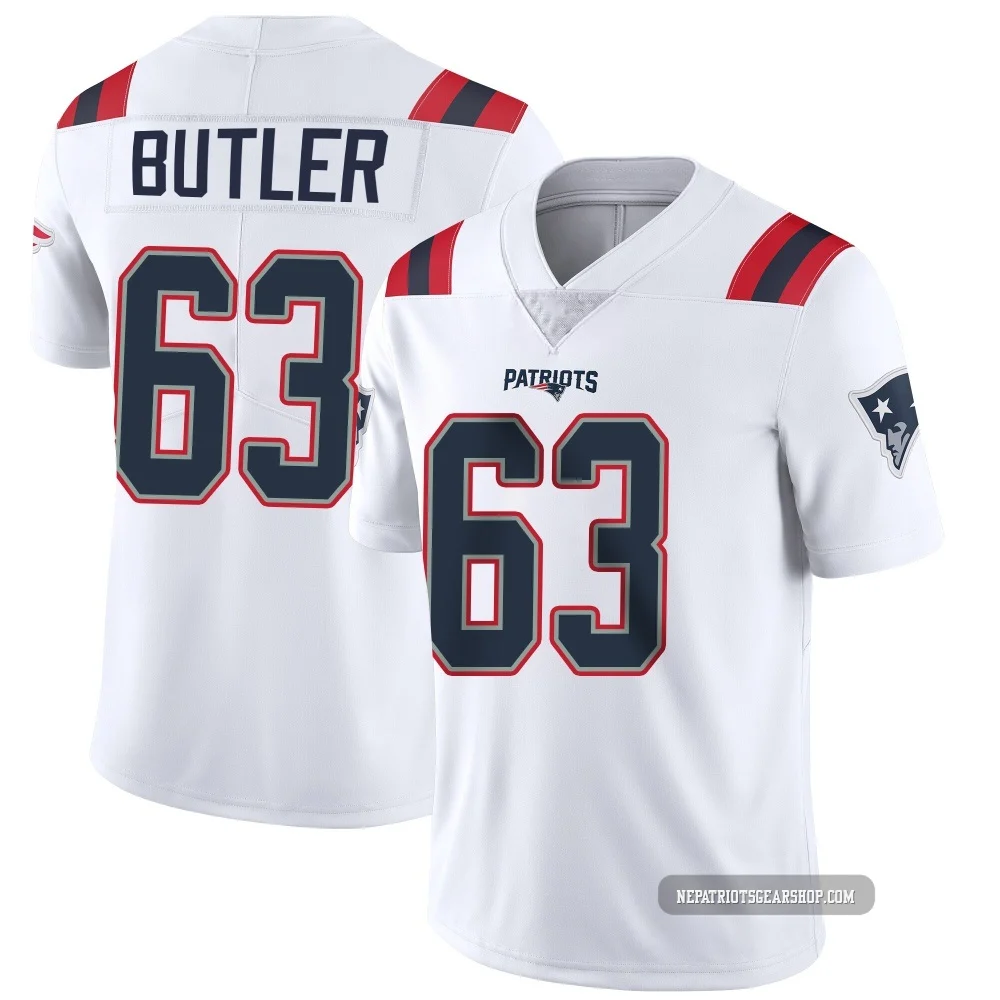 Mehki Butler ＃63 New England Patriots Limited Vapor Untouchable Jersey - Men's White