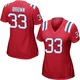 Mike Brown ＃33 New England Patriots Game Alternate Jersey - Women's Red