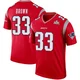 Mike Brown ＃33 New England Patriots Legend Inverted Super Bowl LX Patch Jersey - Men's Red
