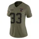 Mike Brown ＃33 New England Patriots Limited 2025 Salute to Service Jersey - Women's Olive
