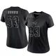 Mike Brown ＃33 New England Patriots Limited Reflective Jersey - Women's Black