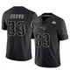 Mike Brown ＃33 New England Patriots Limited Reflective Super Bowl LX Patch Jersey - Youth Black