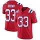 Mike Brown ＃33 New England Patriots Limited Vapor Untouchable Alternate Jersey - Men's Red