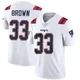 Mike Brown ＃33 New England Patriots Limited Vapor Untouchable Jersey - Men's White