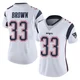 Mike Brown ＃33 New England Patriots Limited Vapor Untouchable Jersey - Women's White