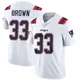 Mike Brown ＃33 New England Patriots Limited Vapor Untouchable Jersey - Youth White