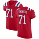 Mike Onwenu ＃71 New England Patriots Elite Vapor Untouchable Alternate Jersey - Men's Red