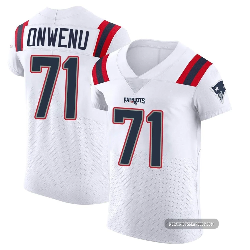 Mike Onwenu ＃71 New England Patriots Elite Vapor Untouchable Jersey - Men's White