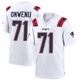 Mike Onwenu ＃71 New England Patriots Game Jersey - Men's White