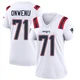 Mike Onwenu ＃71 New England Patriots Game Jersey - Women's White