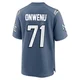 Mike Onwenu ＃71 New England Patriots Game Storm 2025 Rivalries Collection Jersey - Men's Blue