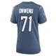 Mike Onwenu ＃71 New England Patriots Game Storm 2025 Rivalries Collection Jersey - Women's Blue