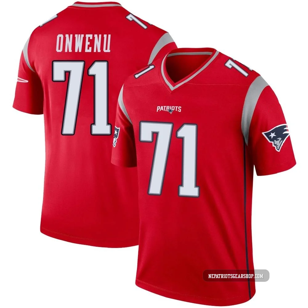 Mike Onwenu ＃71 New England Patriots Legend Inverted Jersey - Men's Red