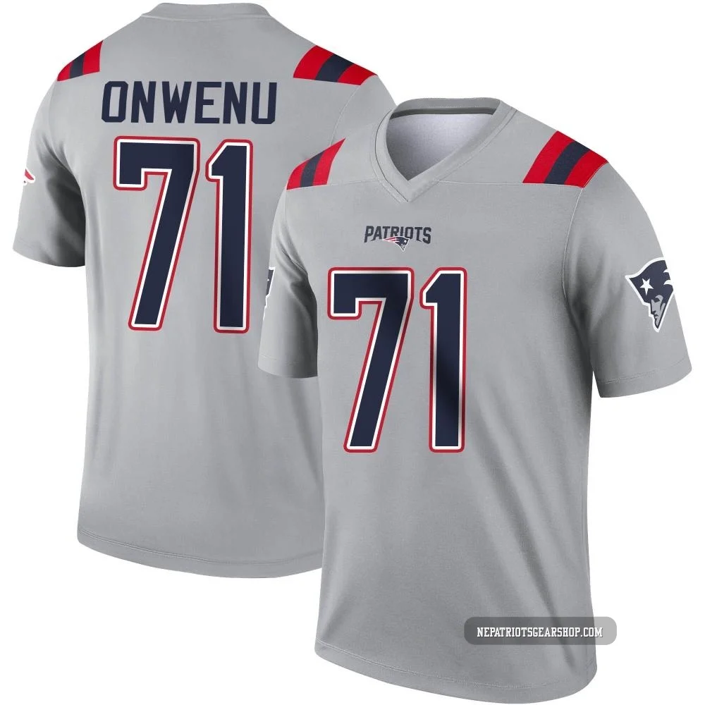 Mike Onwenu ＃71 New England Patriots Legend Inverted Jersey - Youth Gray