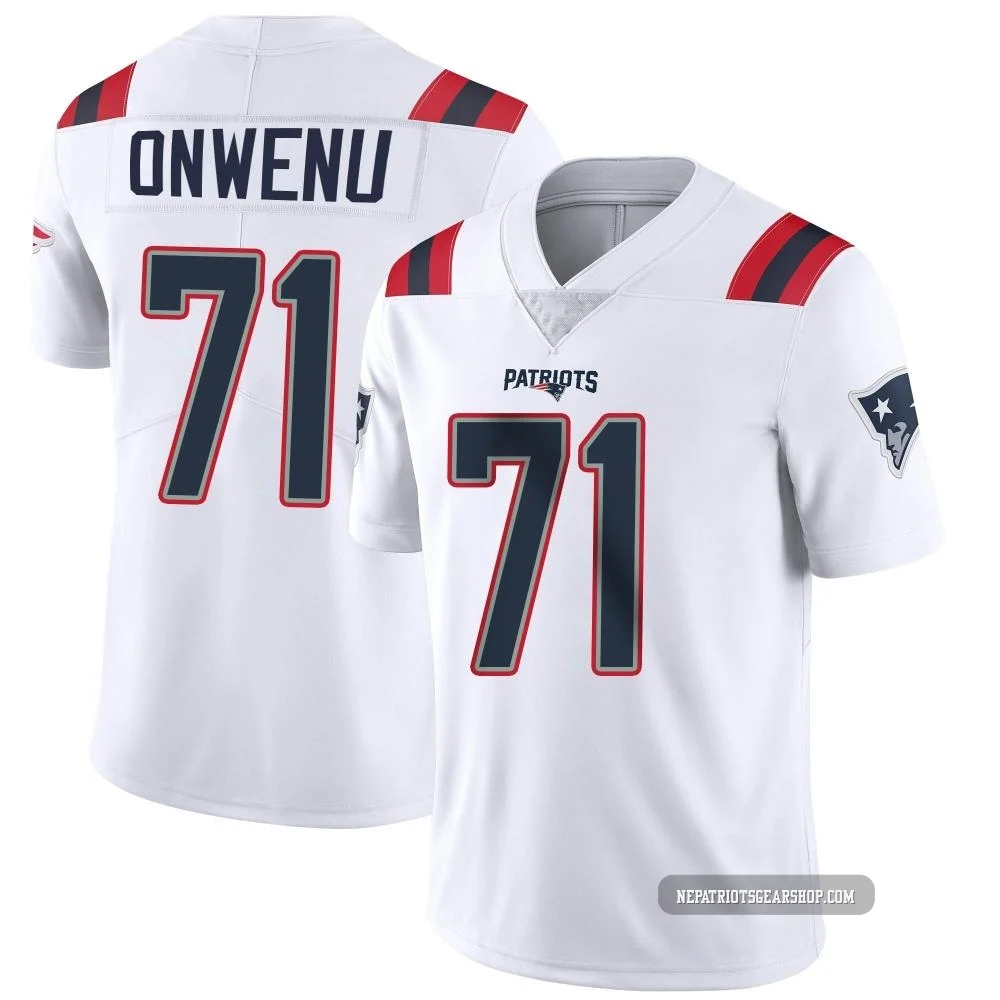 Mike Onwenu ＃71 New England Patriots Limited Vapor Untouchable Jersey - Men's White