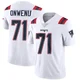 Mike Onwenu ＃71 New England Patriots Limited Vapor Untouchable Jersey - Men's White