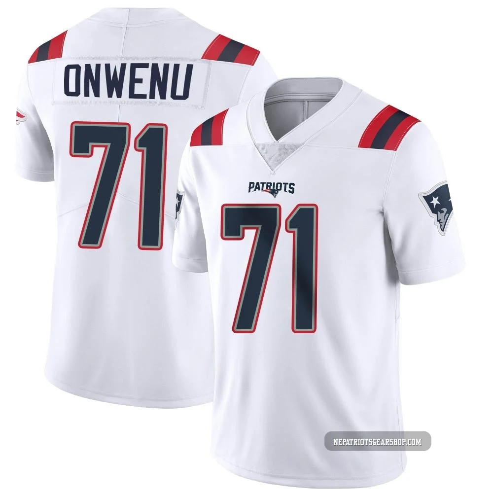 Mike Onwenu ＃71 New England Patriots Limited Vapor Untouchable Jersey - Youth White