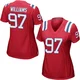 Milton Williams ＃97 New England Patriots Game Alternate Jersey - Women's Red